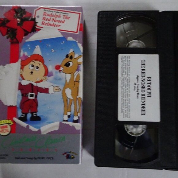 Rudolph the Red Nosed Reindeer - VHS Tape - 1989 Sung and Told by Burl Ives - Picture 1 of 4
